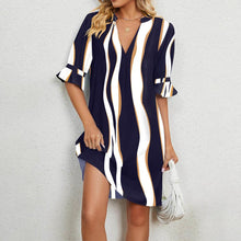 Load image into Gallery viewer, Striped Print Mini Dress