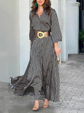 Load image into Gallery viewer, Long Sleeve Printed Maxi Dress