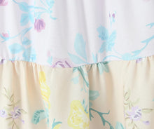 Load image into Gallery viewer, Colorblock Multi Floral Print Straps Mini Dress