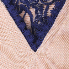 Load image into Gallery viewer, Embroidery Lace Sheer Long Sleeve Deep V Neck Boho Bohemian Beach Dress Gown