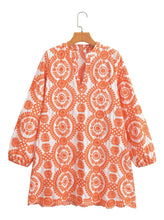 Load image into Gallery viewer, Long Sleeve Embroidered Hollow Out Mini Dress