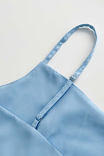 Load image into Gallery viewer, Straps  Sleeveless A-line Shirring Hem Party Midi Dress