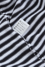 Load image into Gallery viewer, Contrast Trimmed Striped Drop Shoulder Sweater