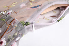 Load image into Gallery viewer, Floral Embroidery Maxi Dress