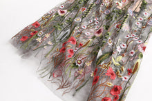Load image into Gallery viewer, Floral Embroidery Maxi Dress