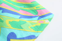 Load image into Gallery viewer, Green Print Long Sleeve Button Down Midi Dress