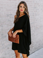 Load image into Gallery viewer, Single Shoulder Kimono Sleeve Mini Dress