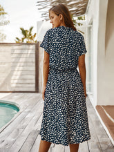 Load image into Gallery viewer, Beige Dots Print Midi Dress