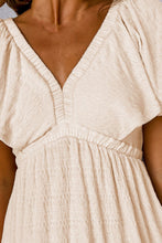 Load image into Gallery viewer, Tied V-Neck Short Sleeve Mini Dress