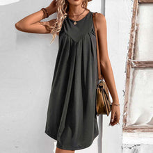 Load image into Gallery viewer, Round Neck Sleeveless Mini Dress