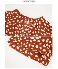 Load image into Gallery viewer, Beige Dots Print Midi Dress