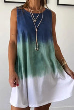 Load image into Gallery viewer, Casual Gradient Print Tie Dye Sleeveless Mini Dress
