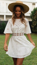 Load image into Gallery viewer, Simple Hollow Out Lace Mini Dress