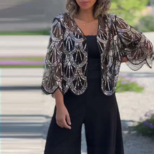 Load image into Gallery viewer, Black Sequins Top