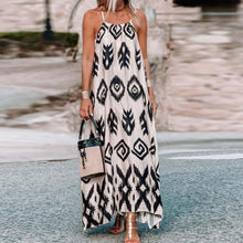 Load image into Gallery viewer, Printed Spaghetti Strap Cami Dress