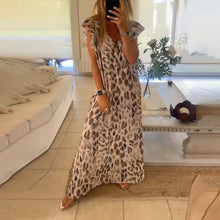 Load image into Gallery viewer, Leopard Print Maxi Dress