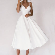 Load image into Gallery viewer, Classic Spaghetti Straps Midi Dress