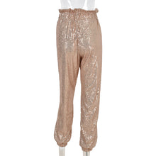 Load image into Gallery viewer, Gold Sequins Party Pants