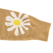 Load image into Gallery viewer, Orange Daisy Print Long Sleeve Cardigan