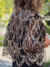 Load image into Gallery viewer, Black Sequins Top