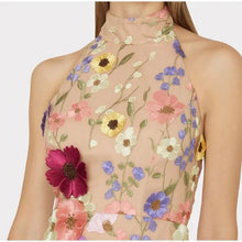 Load image into Gallery viewer, Floral Embroidery Lace Sleeveless Party Mini Dress
