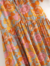 Load image into Gallery viewer, Short Sleeve Floral Print Mini Dress