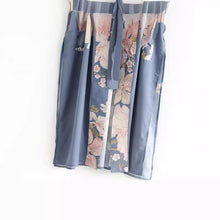 Load image into Gallery viewer, Boho Floral Peacock Print Kimono Long Robe Cover Ups