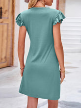 Load image into Gallery viewer, Ruffled Cap Sleeve Mini Dress