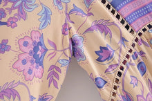 Load image into Gallery viewer, Boho Floral Print Long Sleeve Loose Maxi Dress