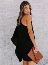 Load image into Gallery viewer, Single Shoulder Kimono Sleeve Mini Dress