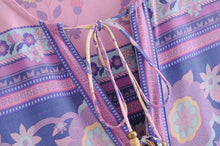 Load image into Gallery viewer, Boho Floral Print Long Sleeve Loose Maxi Dress