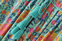 Load image into Gallery viewer, Boho Long Sleeves Floral Loose Midi Dress