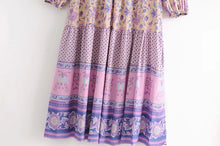 Load image into Gallery viewer, Boho Floral Print Long Sleeve Loose Maxi Dress