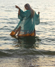 Load image into Gallery viewer, Boho Floral Patterns Kimono Cover Up