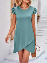 Load image into Gallery viewer, Ruffled Cap Sleeve Mini Dress