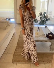 Load image into Gallery viewer, Leopard Print Maxi Dress