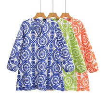 Load image into Gallery viewer, Long Sleeve Embroidered Hollow Out Mini Dress