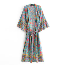 Load image into Gallery viewer, Boho Loose Print Kimono Cover up