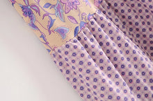 Load image into Gallery viewer, Boho Floral Print Long Sleeve Loose Maxi Dress