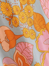 Load image into Gallery viewer, Vintage Boho Orange Floral Print Maxi Wrap Dress