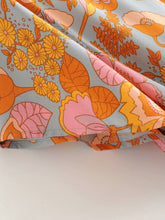 Load image into Gallery viewer, Vintage Boho Orange Floral Print Maxi Wrap Dress