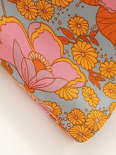 Load image into Gallery viewer, Vintage Boho Orange Floral Print Maxi Wrap Dress