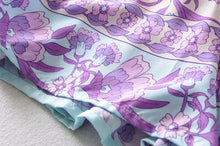 Load image into Gallery viewer, Boho Floral Print Short Sleeves Midi Dress