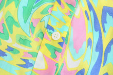 Load image into Gallery viewer, Green Print Long Sleeve Button Down Midi Dress