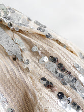 Load image into Gallery viewer, Wrap Sequin Decor Lantern Sleeve Top