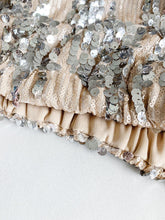 Load image into Gallery viewer, Wrap Sequin Decor Lantern Sleeve Top