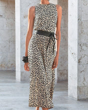 Load image into Gallery viewer, Dots Print Sleeveless Midi Dress
