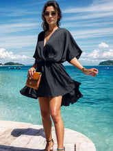 Load image into Gallery viewer, Surplice Half Sleeve Mini Dress
