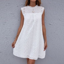 Load image into Gallery viewer, Casual Sleeveless Simples Lace Mini Dress
