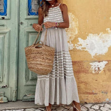 Load image into Gallery viewer, Striped Tiered Maxi Dress
